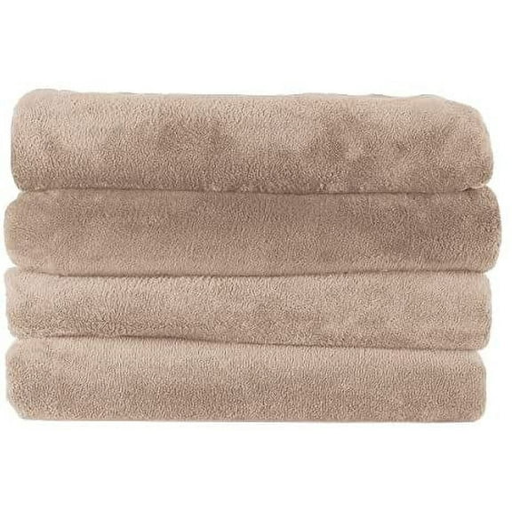 Heated Throw Blanket | Microplush, 3 Heat Settings, Sand - TSM8TS-R783-25B00