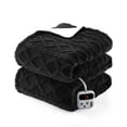 thumbnail image 1 of Heated Throw Blanket with Thick Tufted Cable Pattern, 10 Heating Levels and 10 Time Settings with Intelligent Temperature Control, Machine Washable, Fast Heating (5 Sizes, 6 Colors), 1 of 6