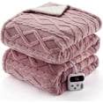 thumbnail image 1 of Heating Blanket - Thick Tufted Sherpa Electric Blanket, 10 Heat Levels and 10 Time Settings, Machine Washable Fast Heating Blanket, 1 of 9