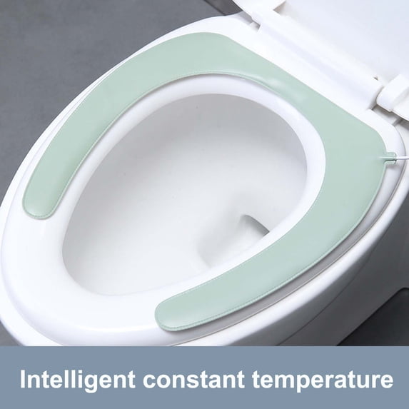Heated Toilet Seat Cover Electric Heated Toilet Cushion for Round Shape Toilet for Winter Washable Fast Heating Constant Temperature Toilet Seat Warmer
