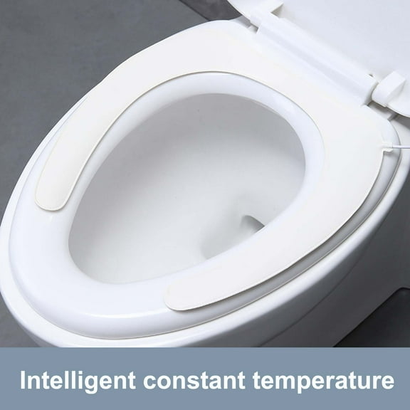 Heated Toilet Seat Intelligent Constant Temperature Heating Toilet Pad Household Adhesive 45°C Thermostat Winter Warm Seat,White 1Pcs JASKFLY