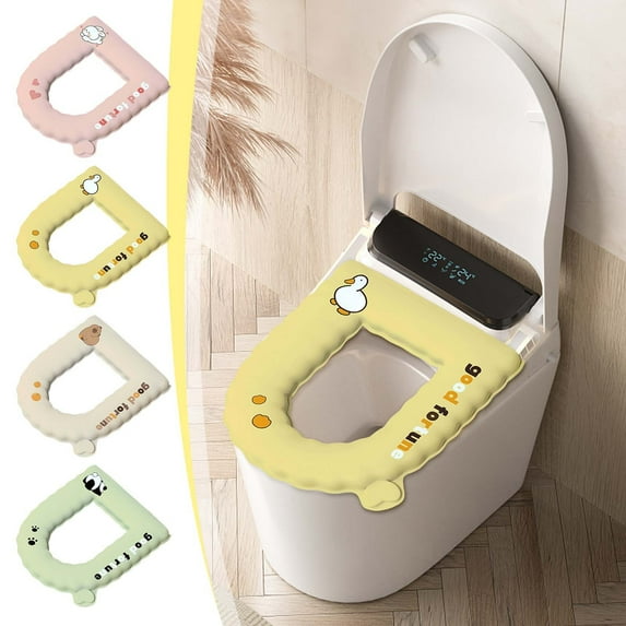 Heated Toilet Seat, Warm Washable Handle, EVA Material, Heated Wash, Modern Design, Household Use, Bathroom Comfort, Easy Cleanup Sopatenor