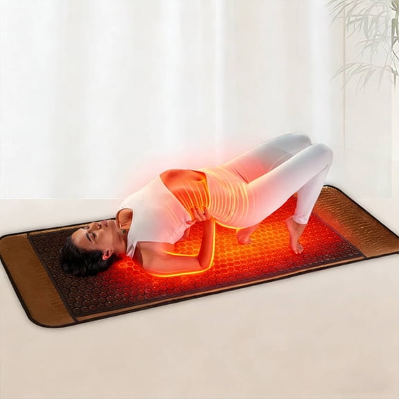 Heated Tourmaline Yoga Mat Thermal Sofa Mattress With Adjustable Temperature Non-Slip, Electric Heating Pad, Ideal For Hot Yoga, Fitness, Exercise