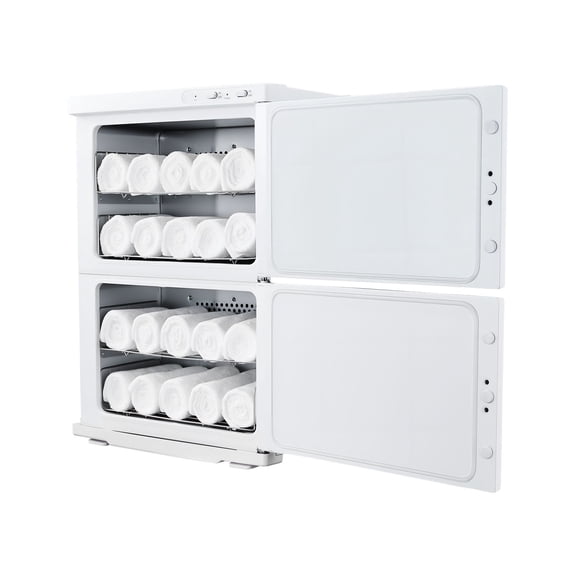 Heated Towel Cabinet for Salon, 2-Tier 10-Gallon Storage with 4 Racks, Holds 48 Towels for Spa, Barber Shop, Massage&Manicure Stations