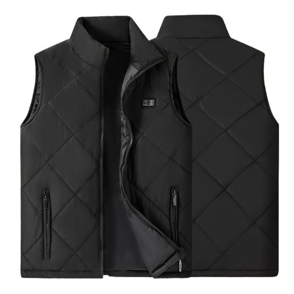 Heated Vest Coat for Girls Boys Children Kids Winter Sleeveles Zipper Up Coats USB Charging Vests Heated Vest Kids Outerwear Jacket 11-12 Years