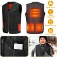 thumbnail image 1 of Heated Vest For Men Women,  Unisex Electric Heated Coat USB Rechargeable Washable Heated Jacket, Outdoor Fishing Hunting Waistcoat Hiking Vest, 1 of 9