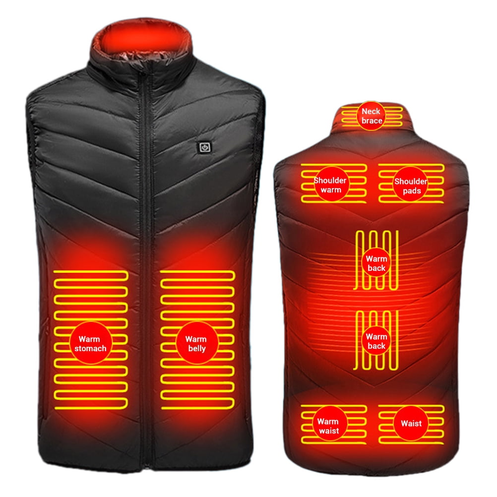 Heated Vest,Lightweight USB Smart Electric Heated Jacket Electric Body
