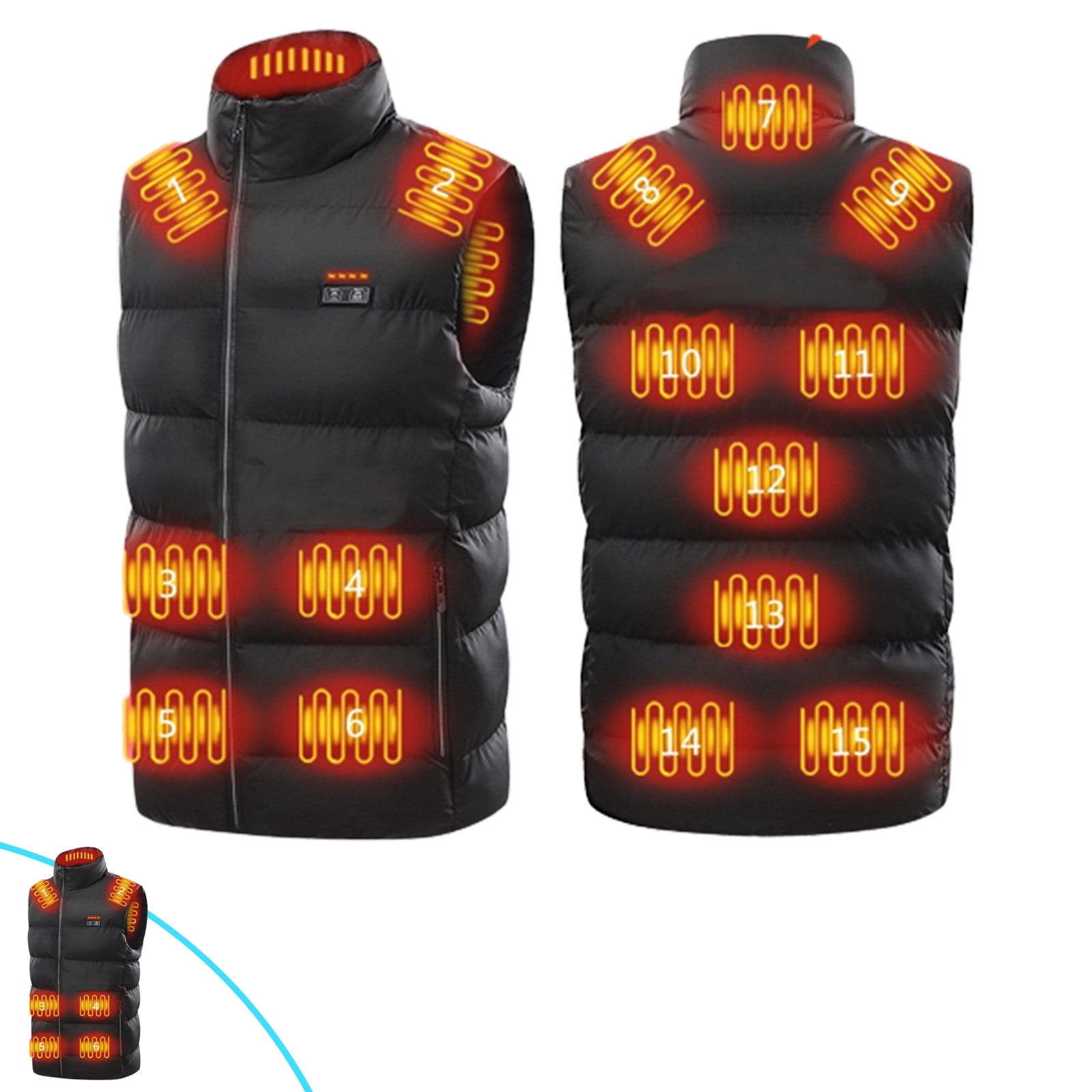 MOXTOYU 2024 Enhanced Heated Vest For Men And Women, 3 Selectable Temperature, A | UK