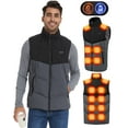 thumbnail image 1 of Heated Vest for Men Women - Upgrade 17 Heating Zones Electric USB Warming Vest Rechargeable Heat Vest for Hunting Motorcycle Outdoor Golf (Battery Not Included) (XL, Grey), 1 of 6