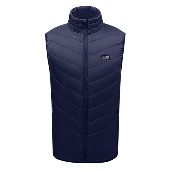 Heated Vest Mens Fast Warm Up 11 Heat Zones Two Control Electric Warming Heated Vest Cotton Padded Sleeveless Jacket Winter Outdoor Heating Clothing Thermal Mens Puffer Vest