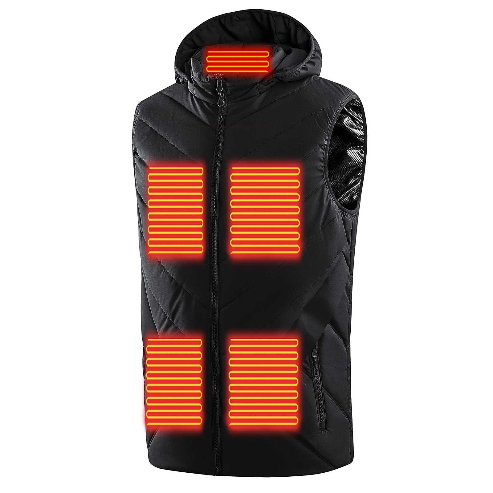 USB Heated Fleece Vest For Kids - Electric Body Warmer Jacket For Outdoor Winter Play