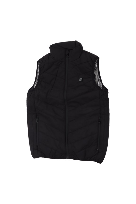 Heated Vest, Polyester Electric Heating Jacket USB 2 Zones Heating 3 Seconds Heating For Hiking For Men L