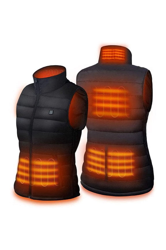 Heated Vest, Unisex Heated Clothing for men women, Lightweight USB Electric Heated Jacket with 3 Heating Levels, 6 Heating Zones, Adjustable Size for Hiking (Battery Pack Not Included)