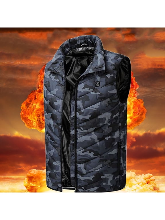 Heated Vest,Unisex Winter Hooded Heated Vests Outerwear for Men Women,Lightweight USB Rechargeable Electric Heated Clothing Vest with 3 Heating Levels