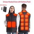 thumbnail image 1 of Heated Vest for Women Men with Battery Pack,Unisex Winter Warm Heating Puffer Vest with 15 Heat Zones Windproof Waterproof Heated Jackets for Outdoor Cycling Hunting Fishing Skiing,3XL, 1 of 10