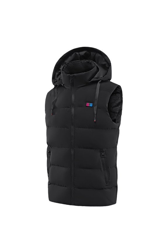 Heated Vest Women Usb Rechargeable 2 Heat Levels 11 Heating Zones Waterproof Electric Heated Jackets Heated Jacket Black M
