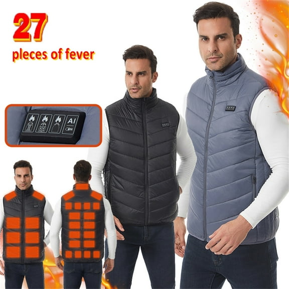 Heated Vest for Men Lightweight Warm Waistcoat Women's Heat Jacket Vest with USB-C Rechargeable Battery
