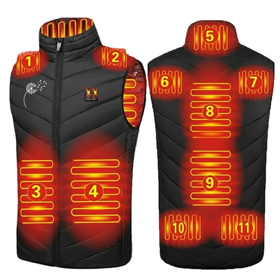 Heated Vest for Men Women,Men's Women's Heated Vest Lightweight USB Electric Heating Vest Clothing for Winter Outdoor No Battery Included