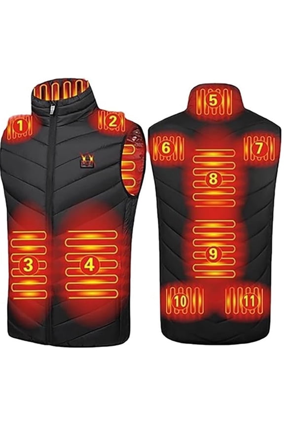 Heated Vest for Men Women with 11 Heating Zones, Warming Electric Heating Vest for Winter Outdoor Hunting Skiing Hiking Work
