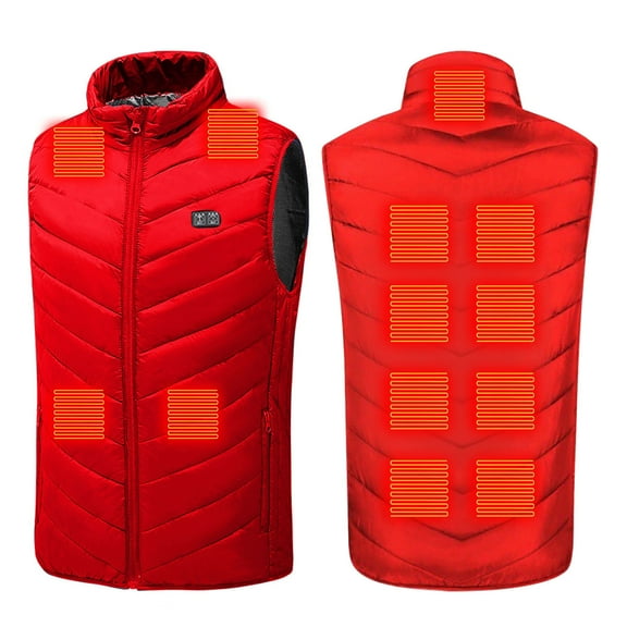 Heated Vest for Men and Women Sevevn Plus Size Heated Coat For Men And Women 13 Heating Heated Jacket Winter Heating Coat