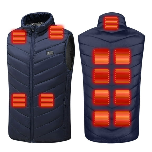 Heated Vest for Men and Women Sevevn Plus Size Heated Coat For Men And Women 13 Heating Heated Jacket Winter Heating Coat