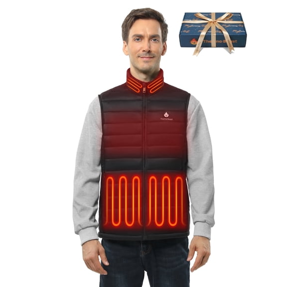 Heated Vest for Men with Battery Pack Included, Electric Rechargeable Winter Warming Heating Vest for Work & Outdoor