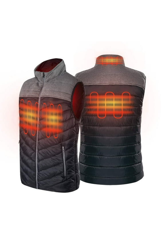 Heated Vest with Battery Pack, Lightweight Down Rechargeable Electric Heated Apparel