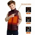 thumbnail image 1 of Heated Vests for Kids Girls Boys with 9 Heating Zones Intelligent Constant Temperature Sleeveless Jacket for Hiking Skiing New Girls Vests Trendy Lightweight Wine 12 Years, 1 of 9