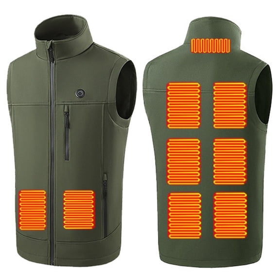 Heated Vests for Men 27 Heat Zones Fast Warm Up Heated Vest Outerwear Thermal Technology Efficient Warmth Cold Weather Requires A Separate Power Bank (Not Included) Puffer Vest Men