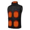 thumbnail image 1 of Heated Vests for Men Fast Warm Up 11 Heat Zones Three Control Smart Charging Warm Lined Heated Vest Stand Collar Sleeveless Jacket Regular Fit White Puffer Vest, 1 of 7