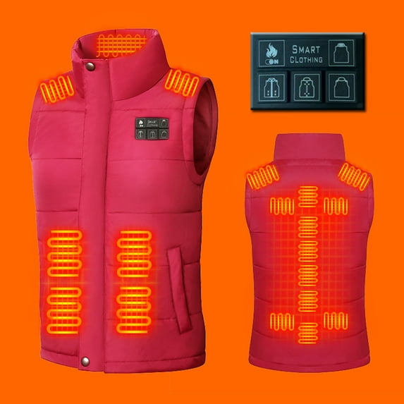 Heated Vests for Men Women Outdoor Lightweight Warm New Upgraded Heated Vests For Men Women Heating Vests Heated Jacket Winter Heating Vests Plus Size For Hunting Hiking