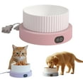 thumbnail image 1 of Heated Water Bowl for Cats,2026 New 750ml Outdoor Thermostatic Control Heated Dog Pet Bowl Automatic Warming Dish for Dogs Cats Chickens (Pink, Small 450ml), 1 of 8