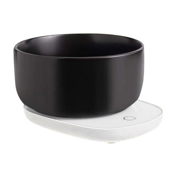 Heated Water Bowl for Dog & Cat, 3 Temperature Settings & 24H Timer, USB Power Heated Pet Bowl, Removable Ceramics Pet Food Heater for Home Kitchen Bedroom Living Room Pet House Yard