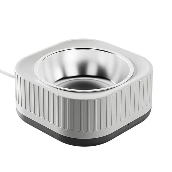 Heated Water Bowl for Cats Dogs Rabbits, Thermostatic Control Pet Heated Bowl for Winter, Automatic Warming Dish for Outside Use