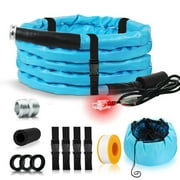 Filluck 15FT Heated RV Water Hose, Freeze Protection Down to -40°F/-42°C, Energy-Saving Thermostat, Drinking Water Safe for RV/Home/Garden Accessories