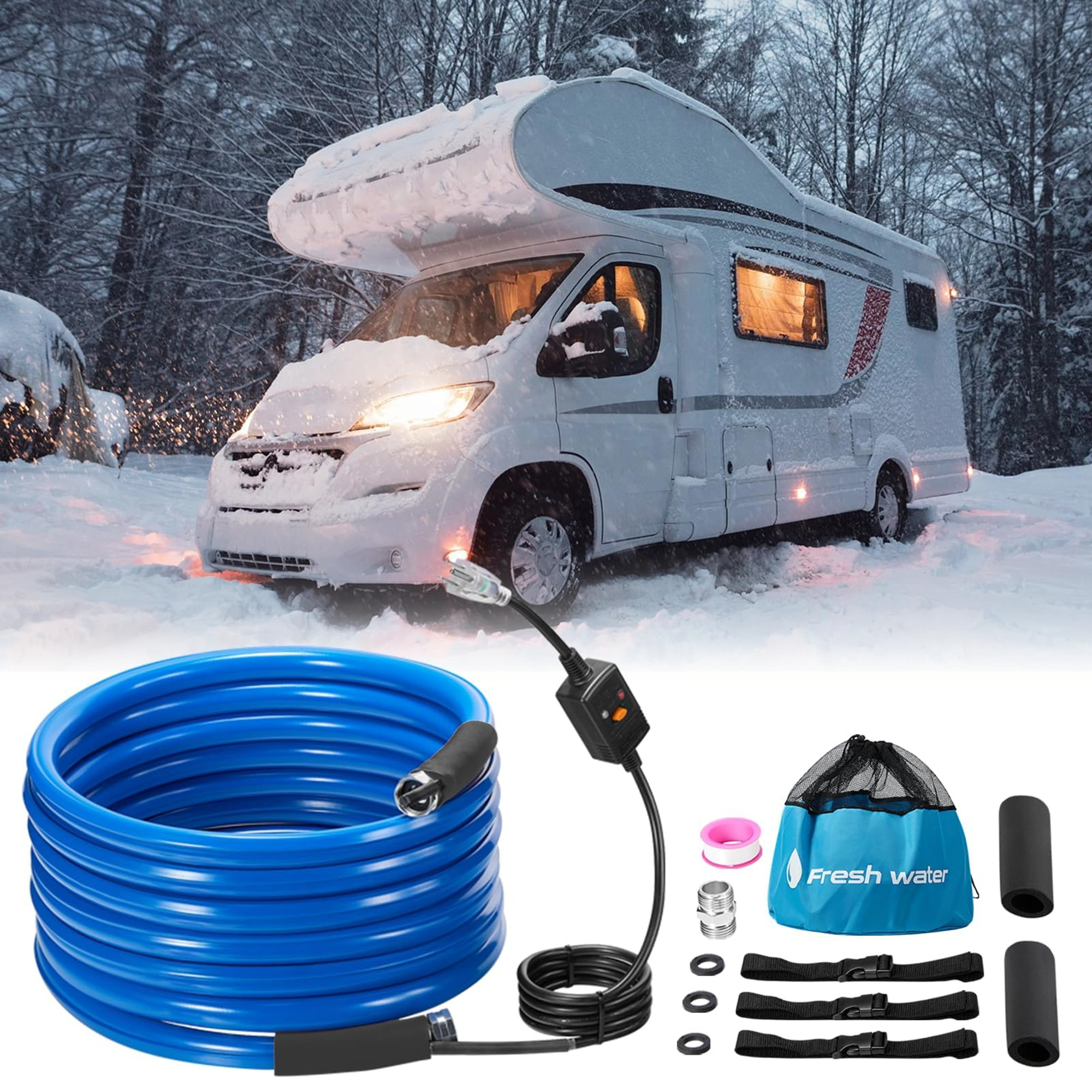 Heated Water Hose for RV 25FT Heated Drinking Water Hose, Features