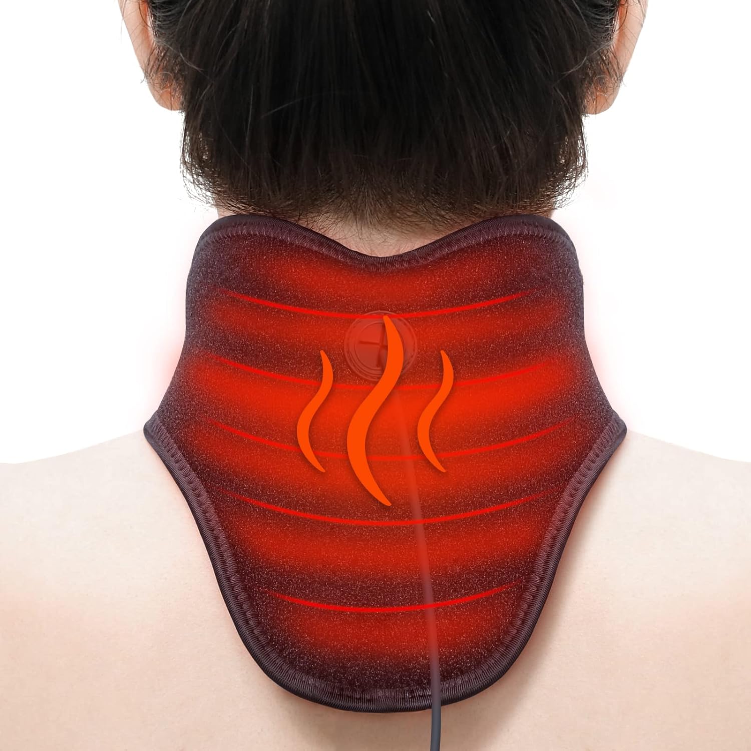 Heated Wrap for Neck, Far Infrared Electric Weighted Neck Tourmaline