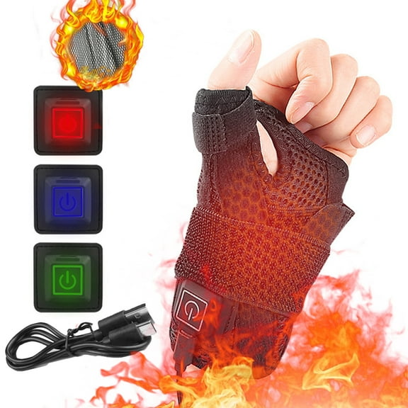 Heated Wrist Guard Under 5 ! Yrmaups USB Wrist Warmer Electric Wrist Support Heated Brace Sports Wrist Guard Winter Wrist Warmers Arthritis Carpal Tunnel Therapy for Outdoor Activities