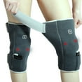 Heated and Vibration Knee Massager Brace Wrap Electric Heating Pad ...