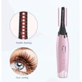 thumbnail image 1 of Heated eyelash curlers Fast heat up within 10s,Electric eyelash curler for Women,24 Hours Long Lasting, lash Curler USB Rechargeable(Pink), 1 of 6
