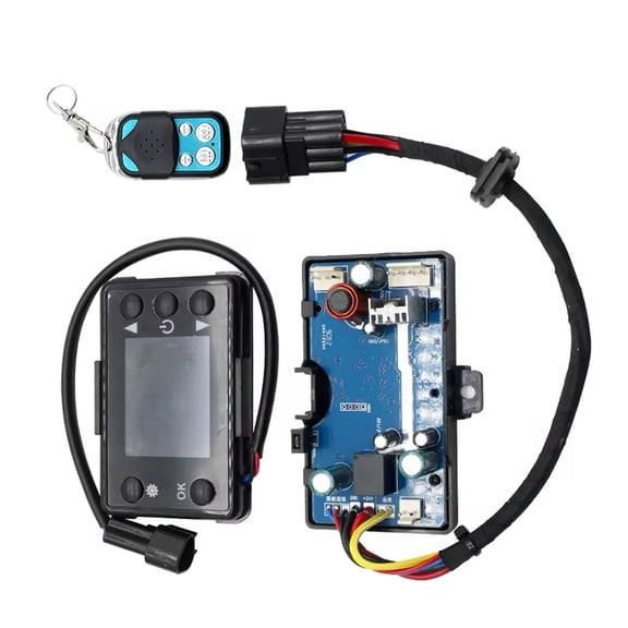 Heater Accessories 12V 24V Heater Monitoring Switches Board Easy Installation LCD Monitor Switches Boards