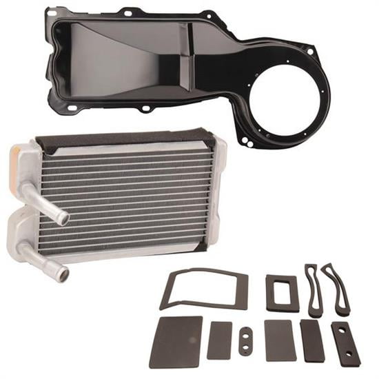 Speedway Motors Heater Box Assembly Kit for SBC Without AC, Firewall Mounted Heater Box Housing with Heater Core, Gaskets, and Hardware for Classic Applications