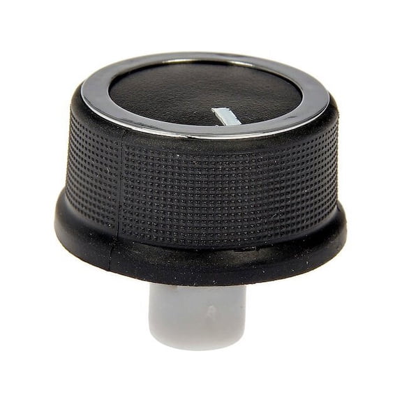 Heater Control Knob - Black / Chrome - Compatible with 2008 - 2020 Chevy Express 2500 (with Auxiliary Air Conditioning) 2009 2010 2011 2012 2013 2014 2015 2016 2017 2018 2019