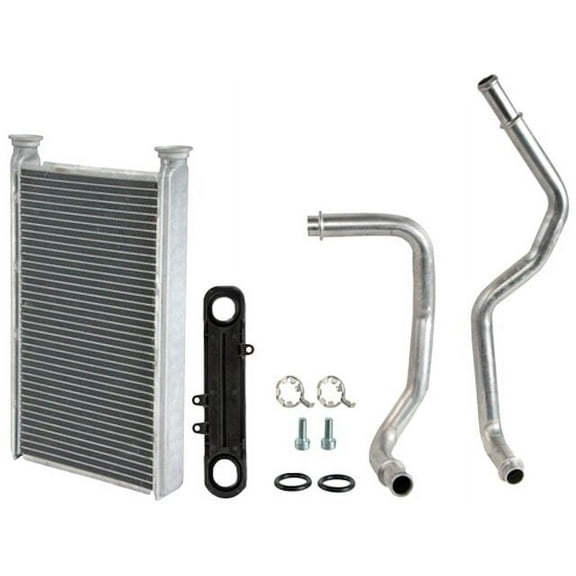 Heater Core - with Inlet and Outlet Pipes - Compatible with 2008 - 2012 Jeep Liberty 2009 2010 2011