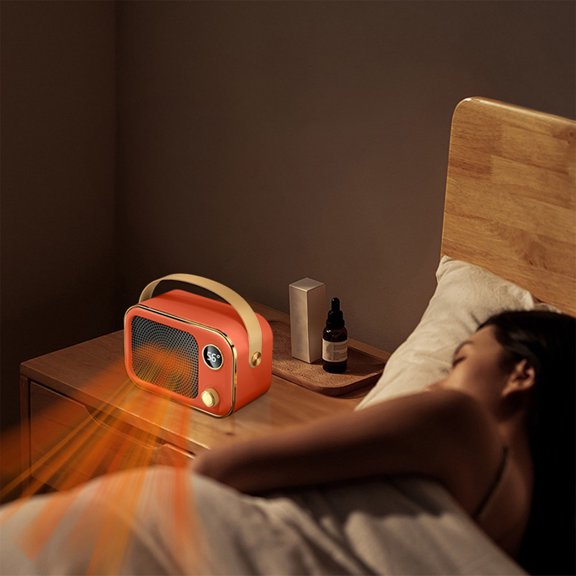 Heater Fan, Small Space Heater, Overheat Protection Heating Fan, Quiet Desktop Heater, Fast Heating Fan for Home Use