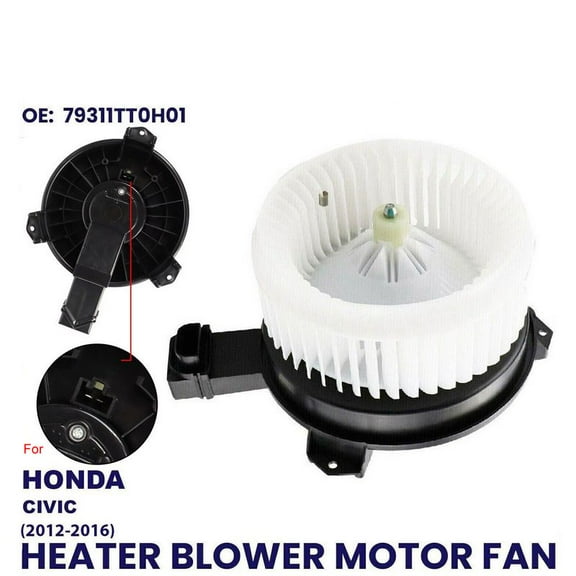 Heater Motor Blower Combo Packages, HONDA CIVIC MK9 12-16, OEM Calls ALITY RHD 79311-TS6-H01