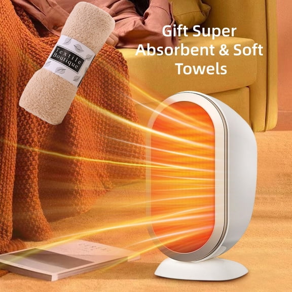 Heater For Office,Small Space Heater,1200W Desktop Heater Portable Warm Air Blower, With 2 Modes, Instant Heating, Quiet Operation, Wide-Angle Heat Distribution For Home Office Bedroom Dormitory Use