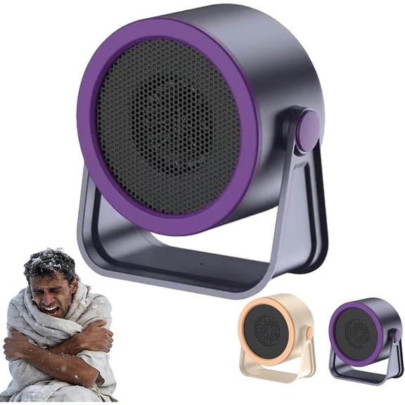 Heater Outdoor & Desktop Portable Heater, 2026 Portable Heate, Quiet Fast Heaters with 90° Adjustable Angle, Under Desk Warm Air Blower for Camping Office.