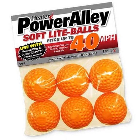 Heater  Poweralley Orange 40M ph-liteballs, 6 Pack