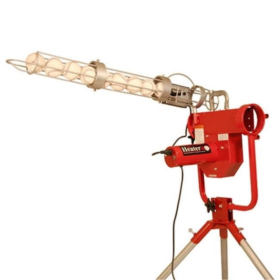 Heater Pro Curve Pitching Machine with BONUS Ball Feeder